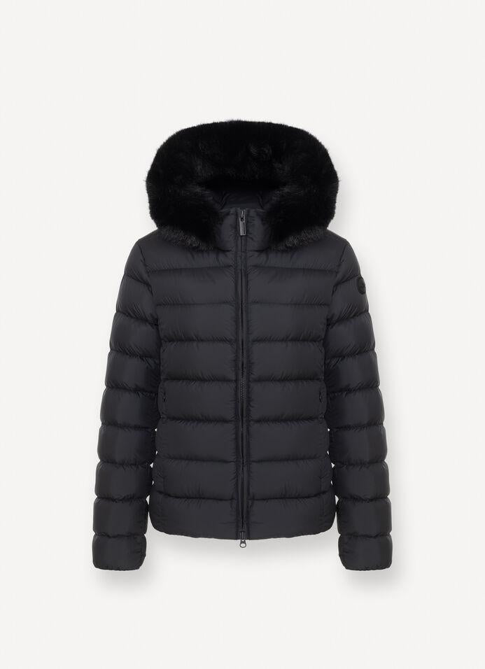 Piumino opaco con pelliccia sintetica<BR/> 2239E 99 COLMAR 