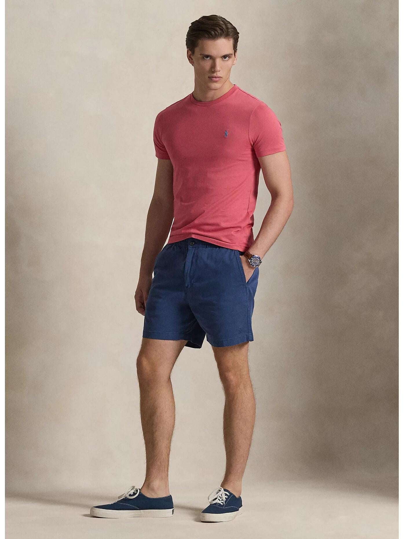 T-shirt uomo in cotone manica corta 710671438 515 RALPH LAUREN 