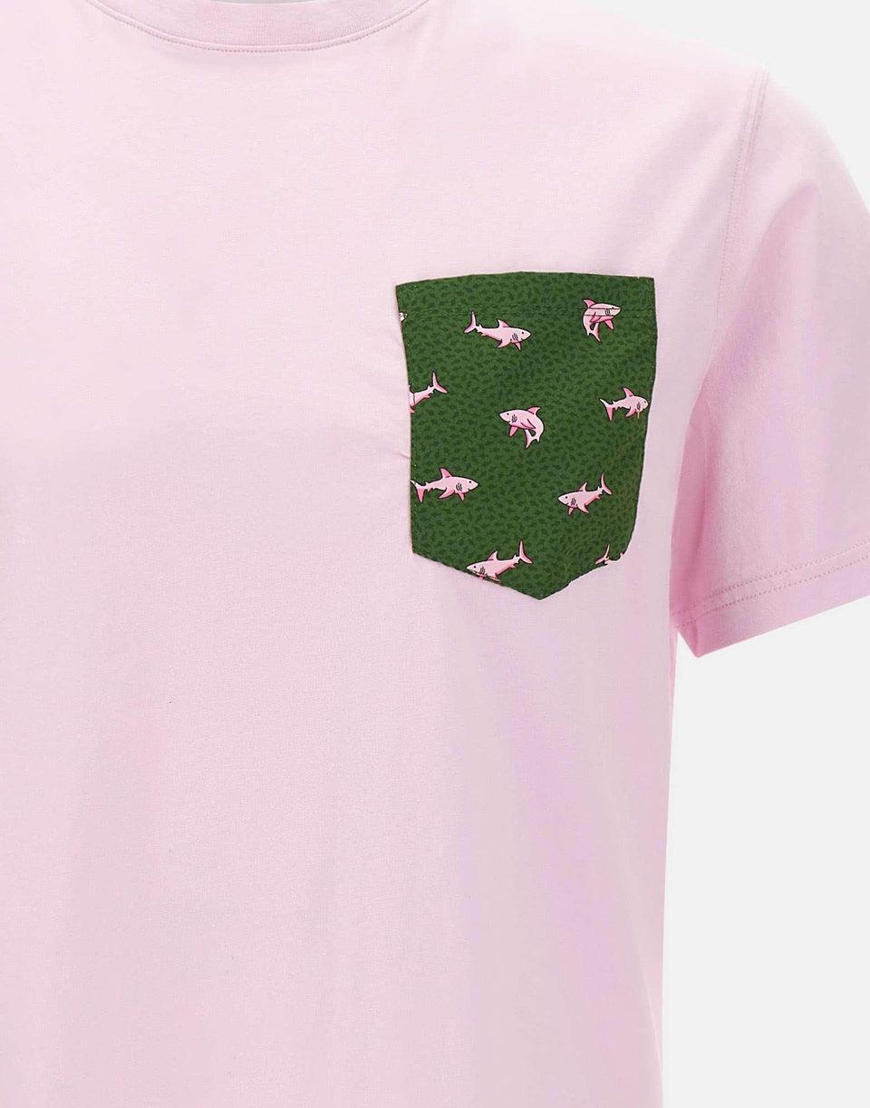 T-shirt "Blanche Shark on Shark"<BR/> BLA0001 02197L MC2 SAINT BARTH 