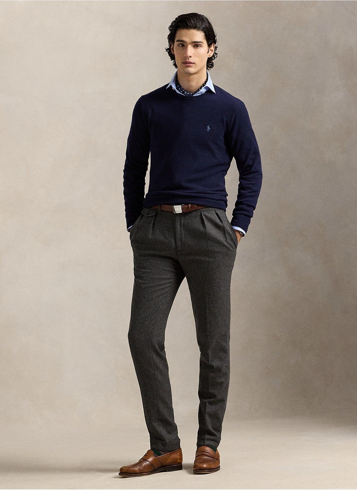 Maglia Uomo Girocollo in pura lana 710974148 001 RALPH LAUREN 
