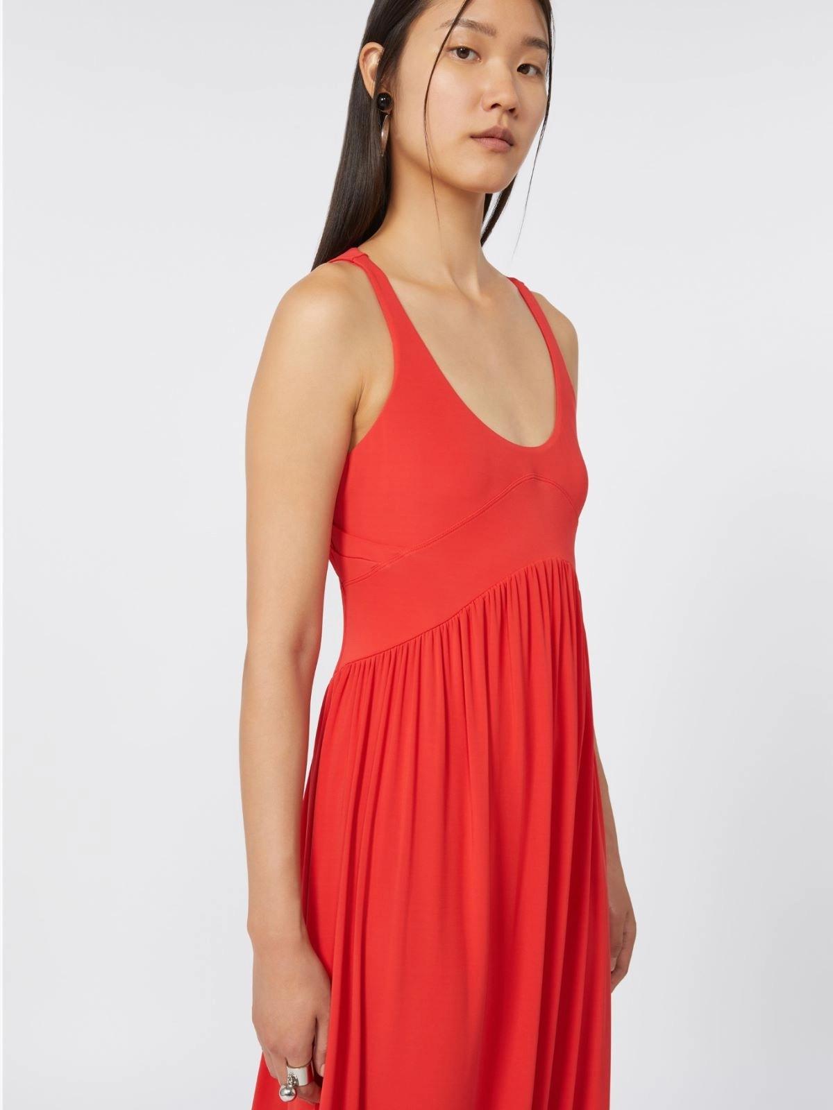 Abito lungo in jersey crêpe - Corallo<BR/> SPXPANINO 002 SPORTMAX 