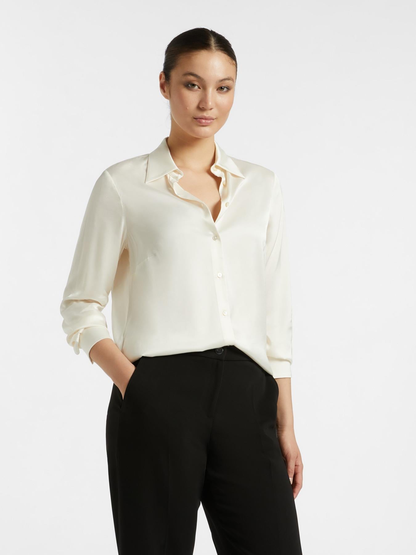 Camicia donna in raso di viscosa