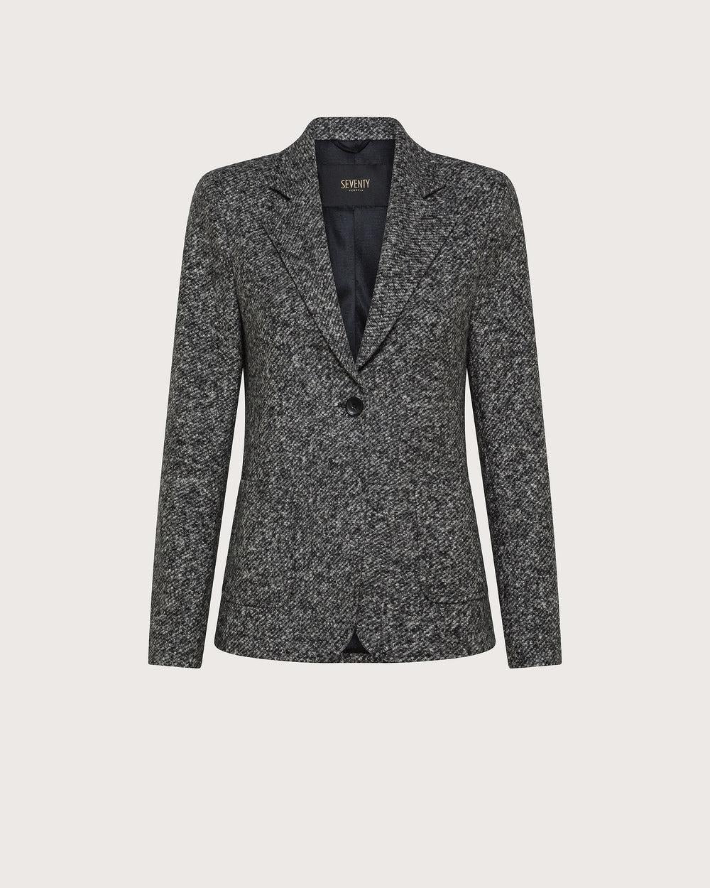 Giacca monopetto in misto lana<BR/> GI0781150981 952 SEVENTY 