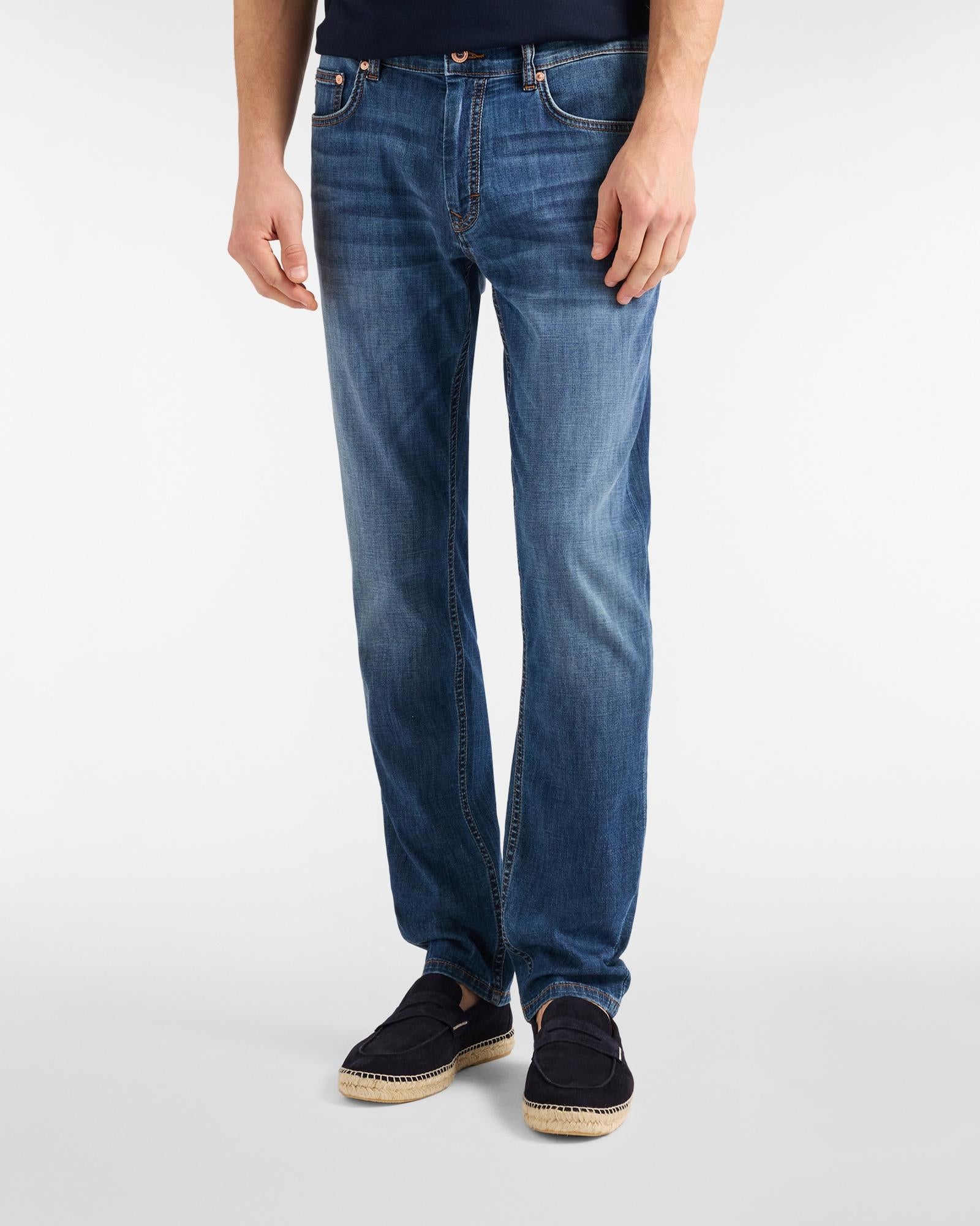Denim Uomo 5 Tasche Narrow Fit<BR/> WNQ010059465C48 804 HARMONT & BLAINE 