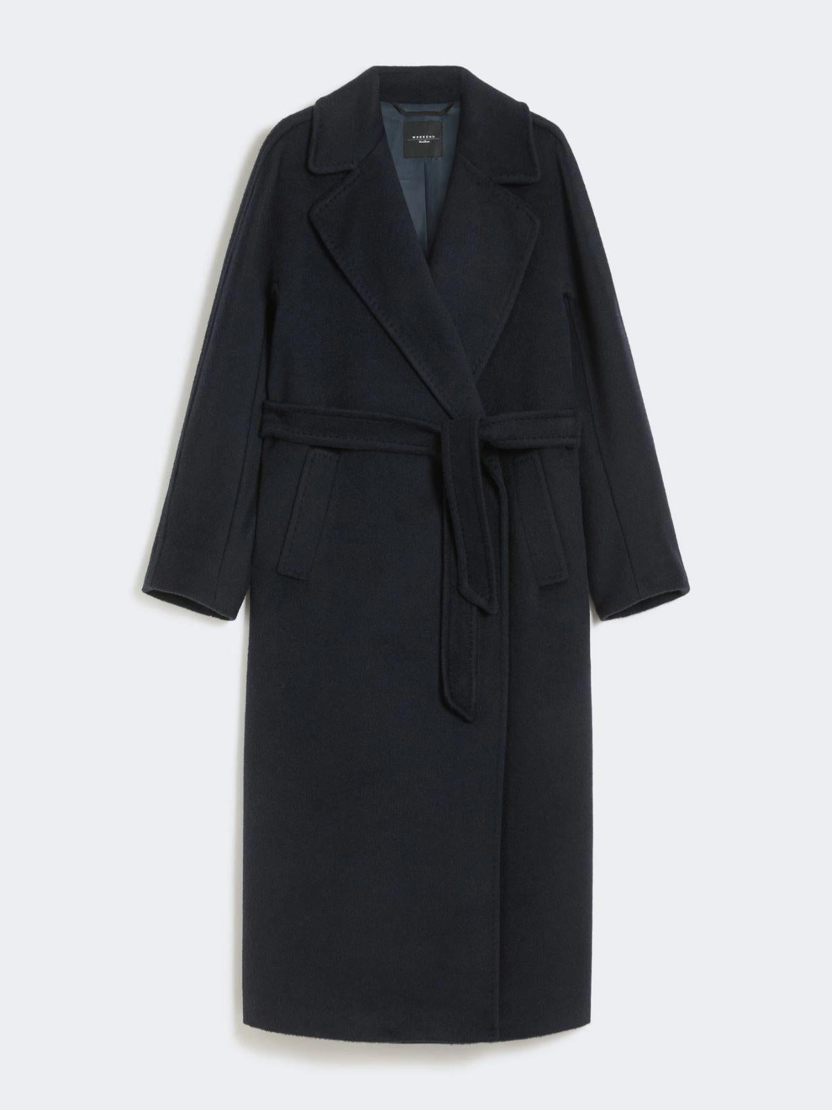 Cappotto lungo in lana e alpaca TEMPERA 010 WEEKEND 