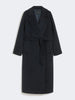 Cappotto lungo in lana e alpaca