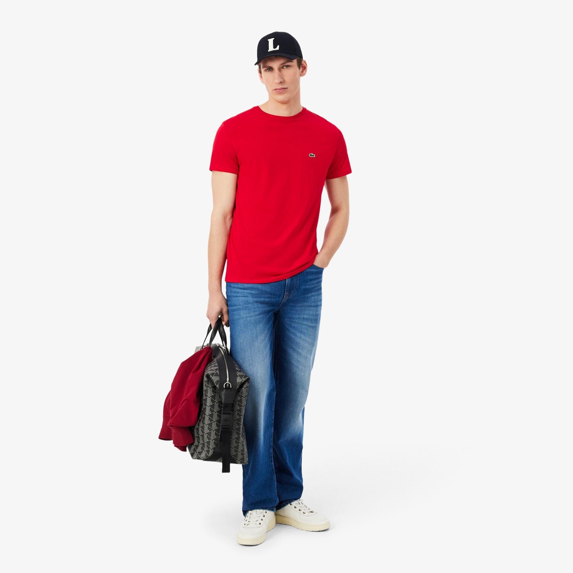 T-shirt in cotone Pima TH6709 240 LACOSTE 