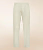 MITTEPantaloni tapered fit con elastico e coulisse in tela leggera di puro lino
