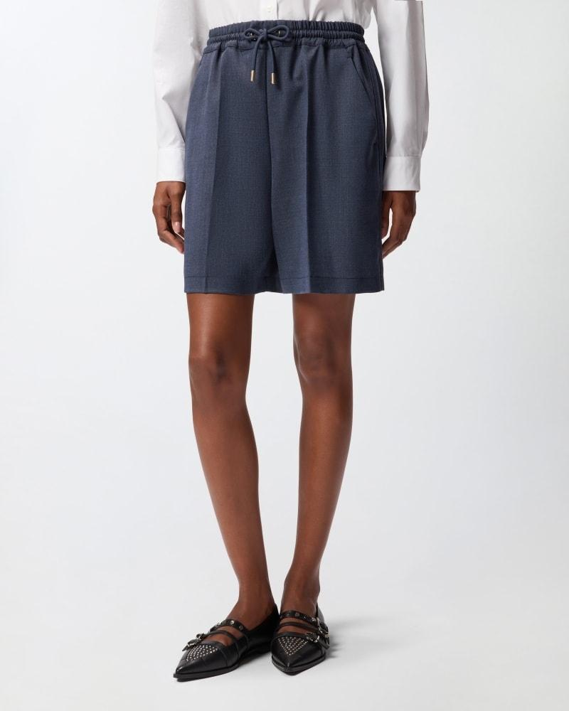 scarola Pantaloncini shorts in lana armaturata 105742A2SN G07 PINKO 