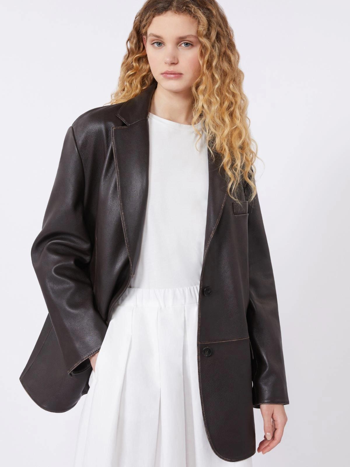 WKDPILA<BR/>Blazer over in pelle WKDPILA 001 WEEKEND 