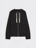 Felpa con zip in jersey tecnico