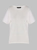 T-shirt basic in jersey di lino stretch