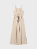 Abito in twill crepe con fusciacca