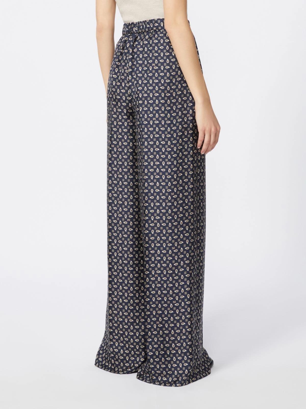 MXMVISCHIO<BR/>Pantalone in seta stampata MXMVISCHIO 001 MAX MARA 