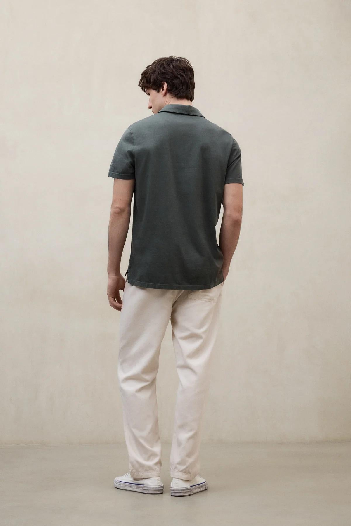 Polo Theo Verde Scuro<BR/><BR/> THEO 424 ECOALF 