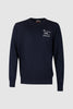 Maglione uomo in misto cashmere con scritta