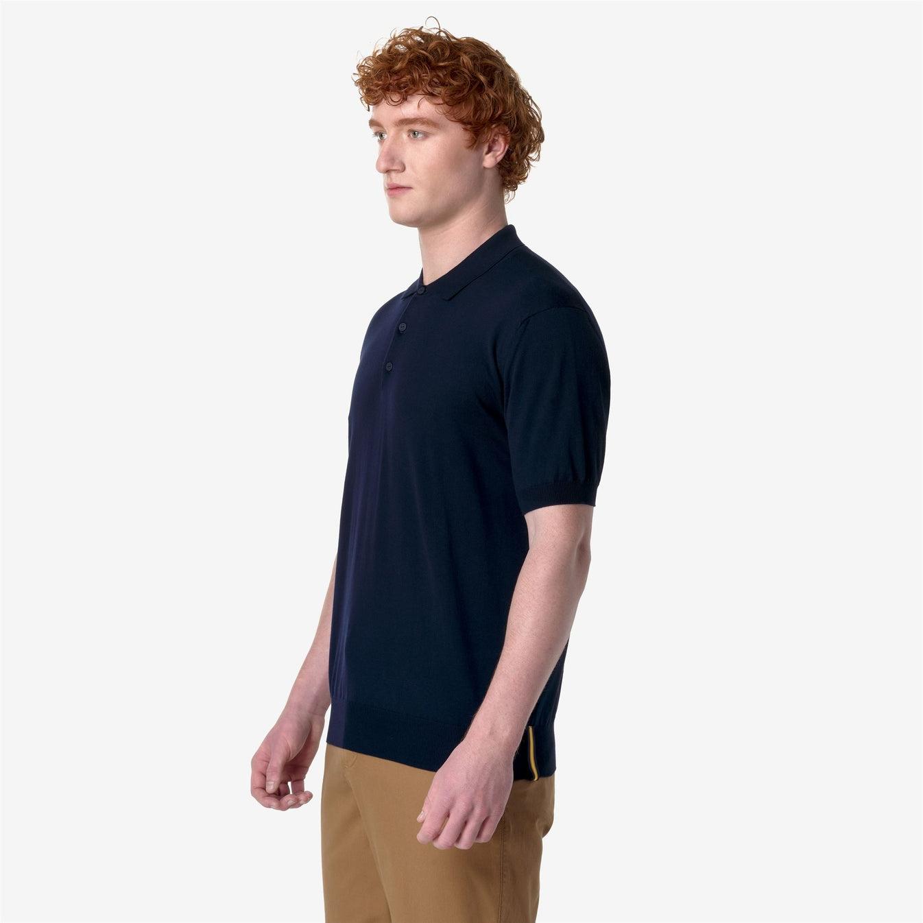 pleyne<BR/>Polo Classica in Cotone Blu Profondo K4126RW K89 K-WAY 