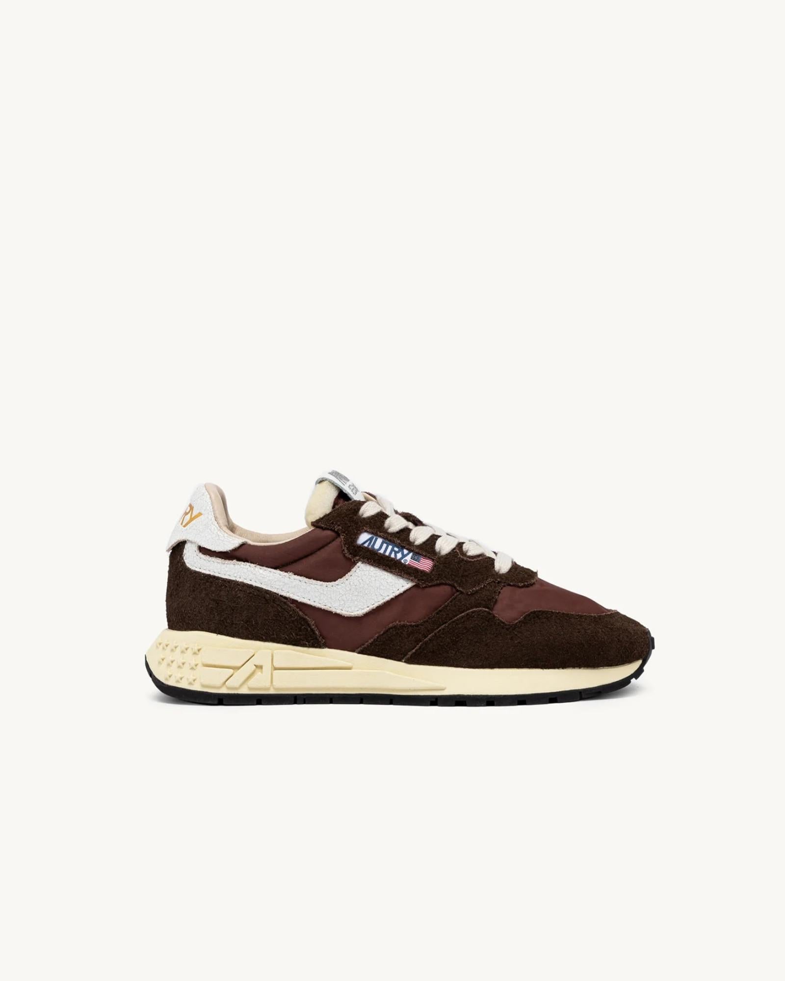 Scarpa uomo in pelle e tessuto tecnico Reelwind