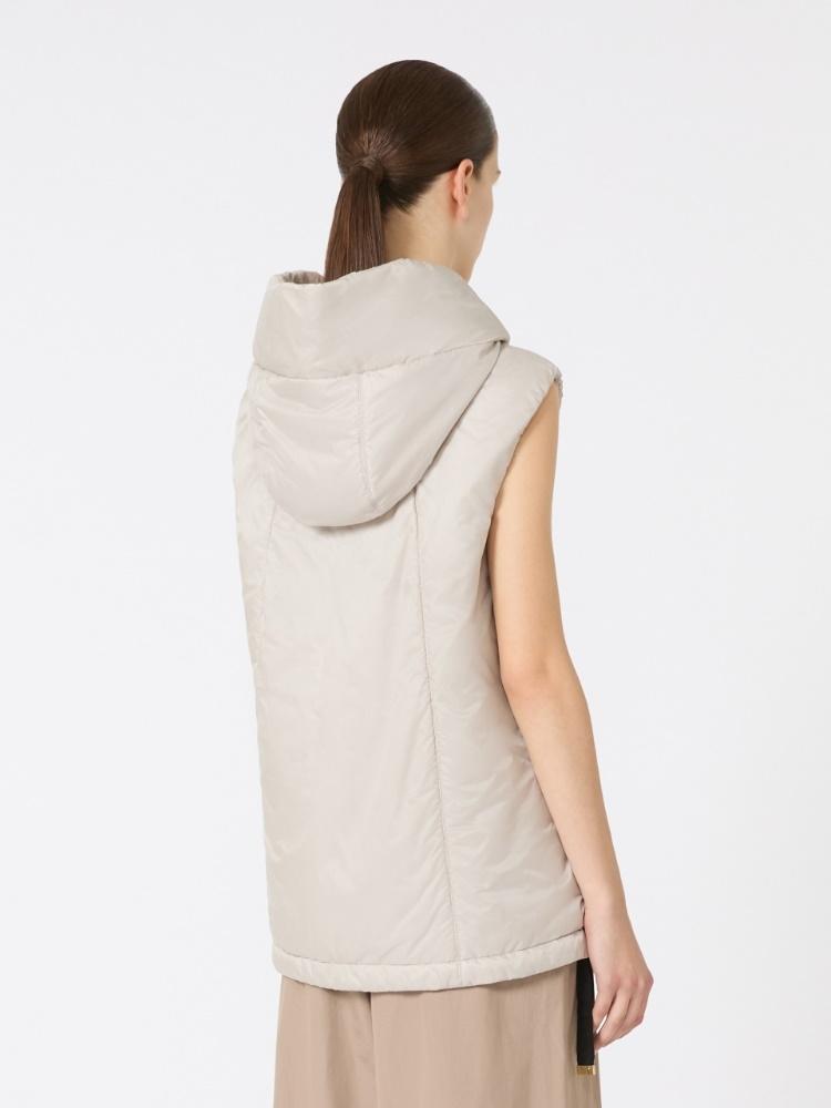 Gilet imbottito con cappuccio in tela antigoccia GREENGO 003 MAX MARA THE CUBE 