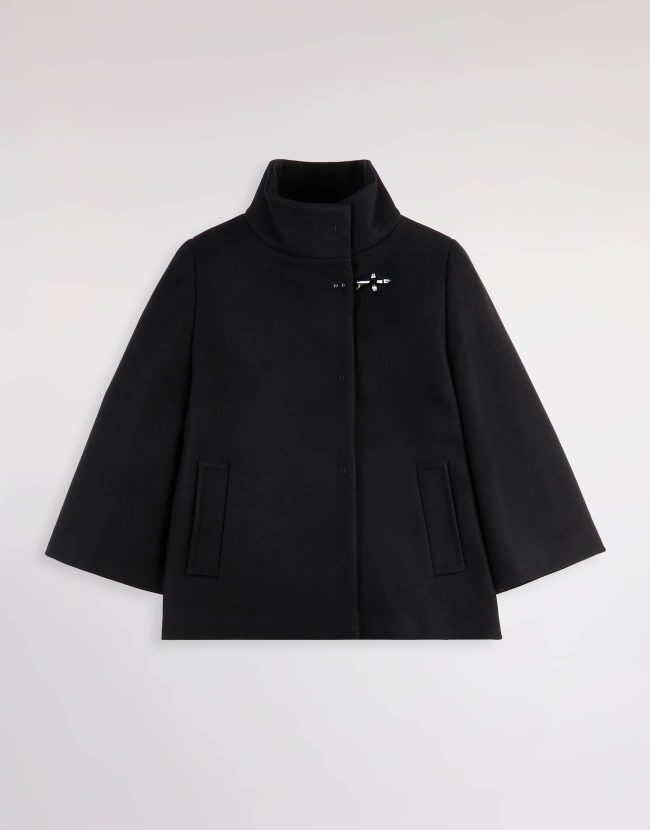Cappa in Panno di Lana<BR/> NAW12514490SGL B999 FAY 
