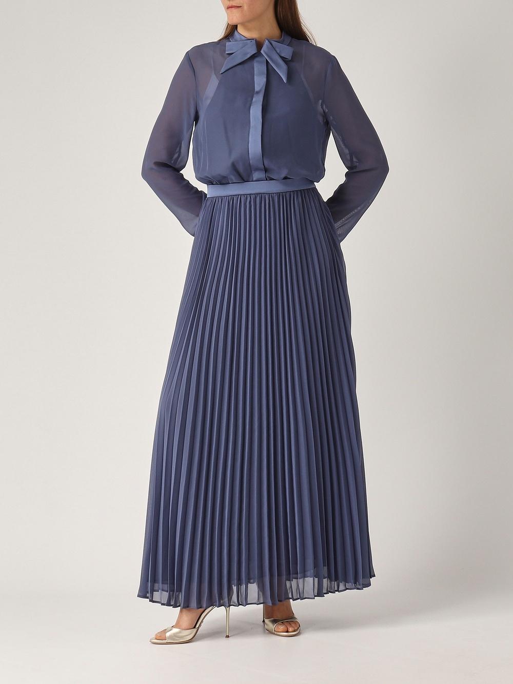 Abito lungo plissettatoin crepe EW000839AF10209 UB084 ARMANI 