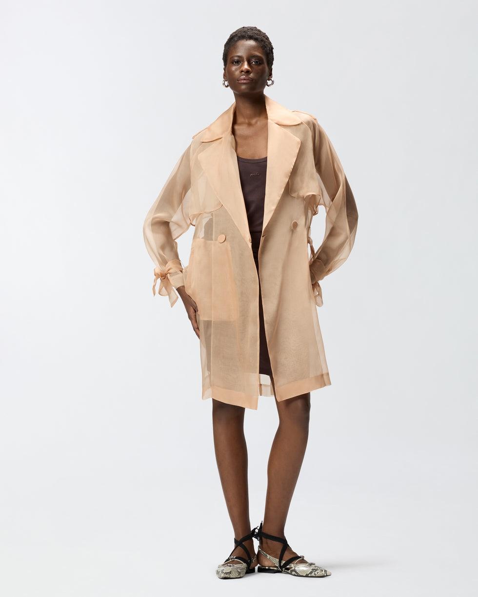 Trench in organza di seta<BR/> 106614A2DJ Q35 PINKO 