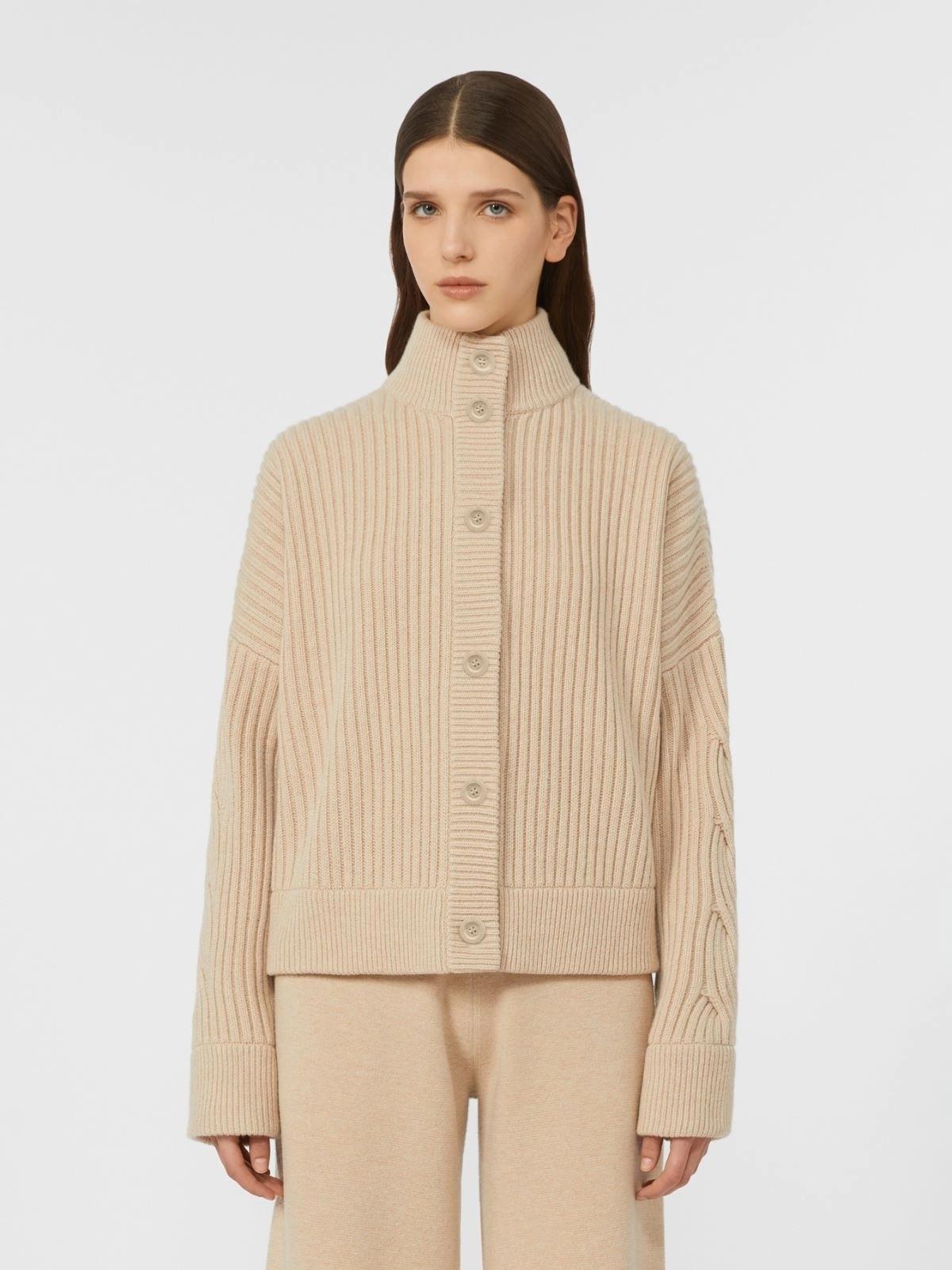 Cardigan in lana e cachemire a coste AFELIO 006 MAX MARA 