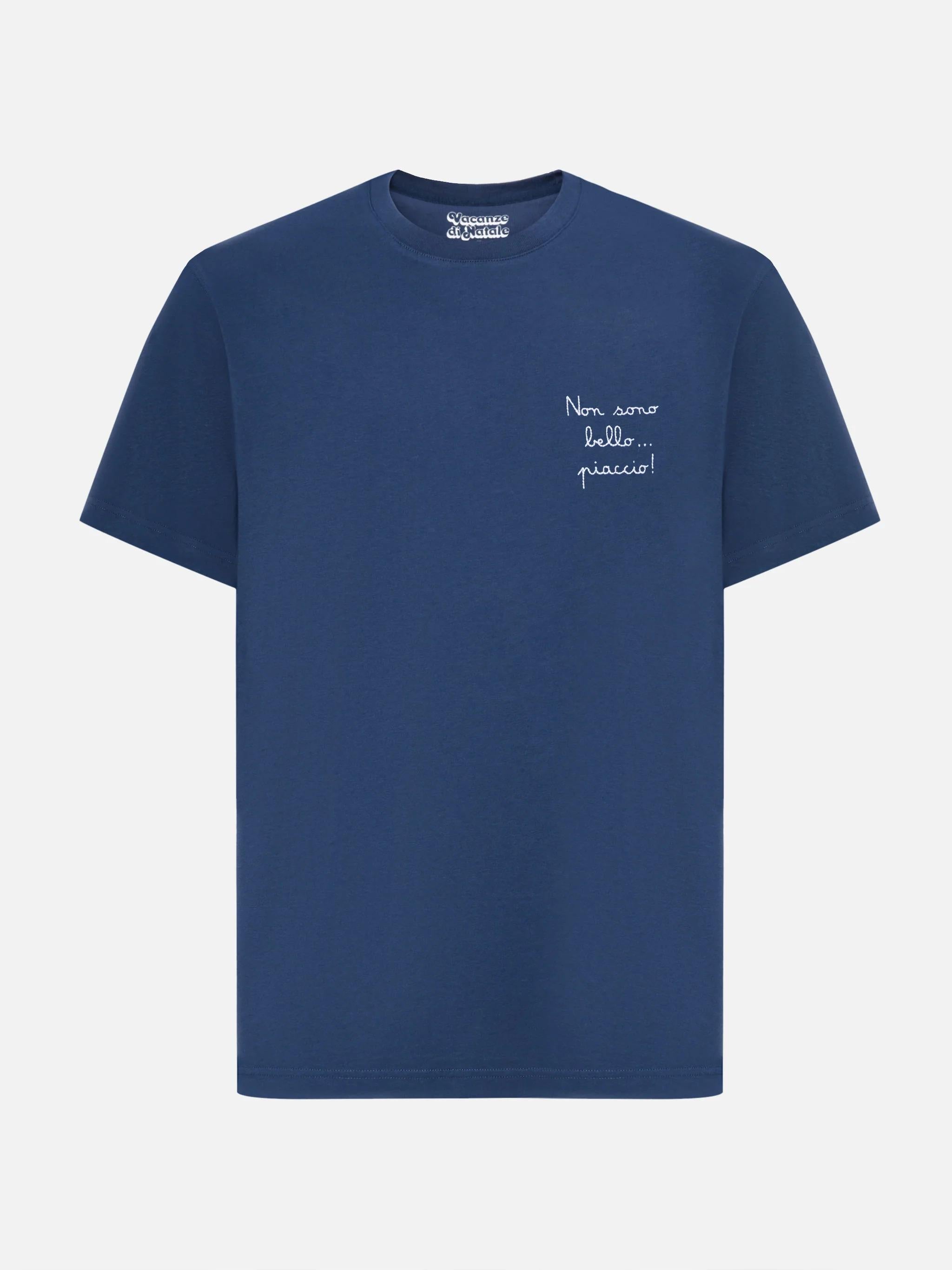 T-shirt Arnott Warm in cotone con ricamo Non sono bello piaccio! ARN0004 00686I MC2 SAINT BARTH 