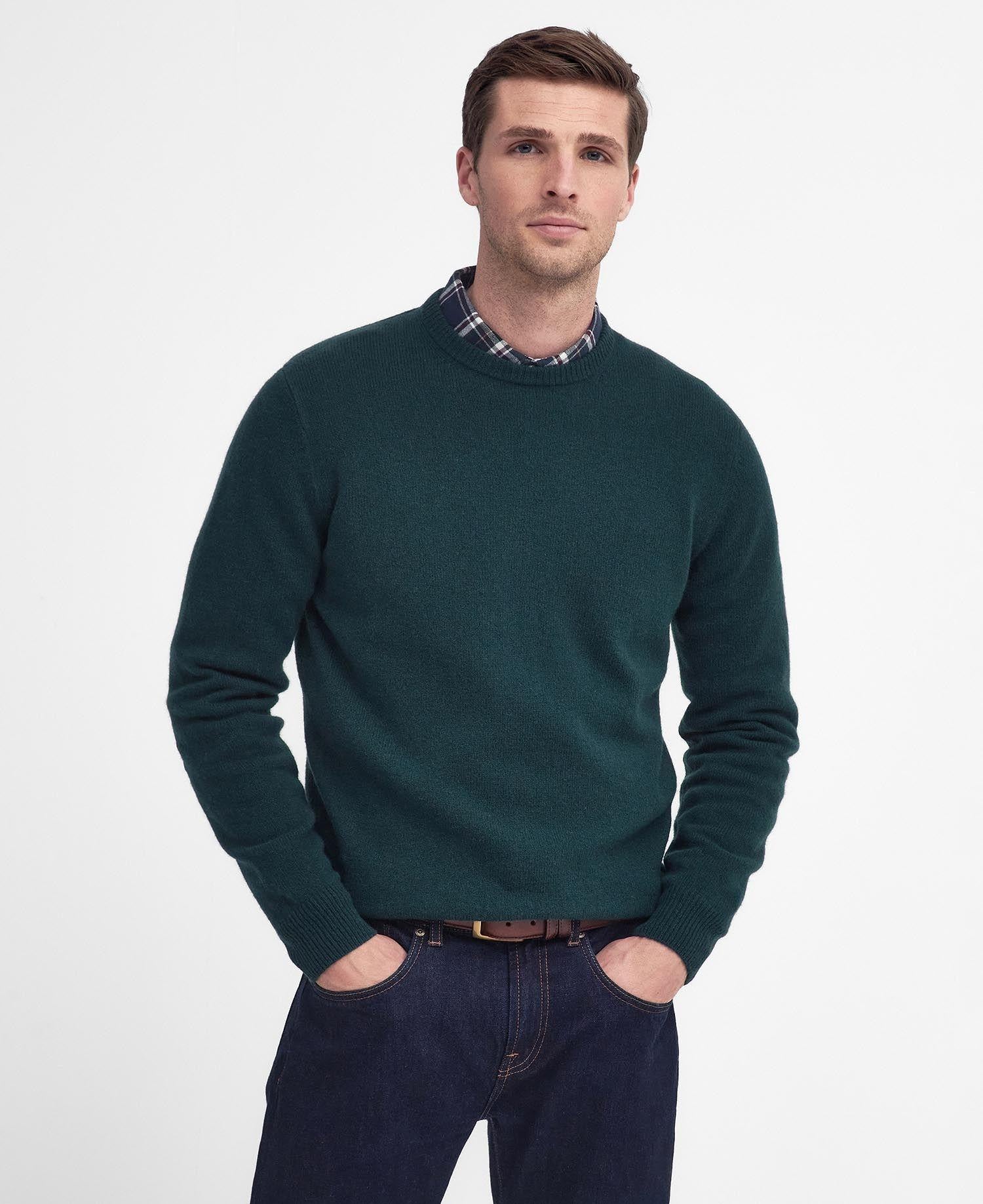 Maglione uomo girocollo in lana merinos