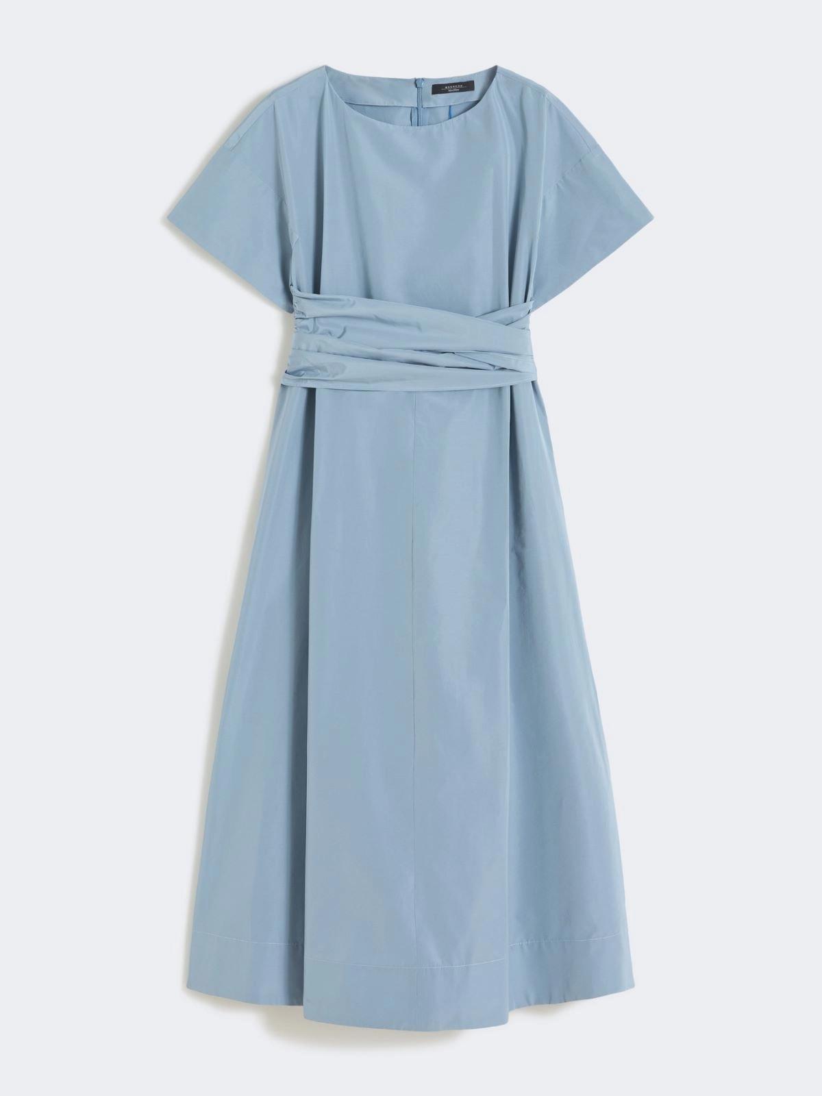 Abito svasato in taffetà - AZZURRO<BR/> WKDPIOPPO 008 WEEKEND 