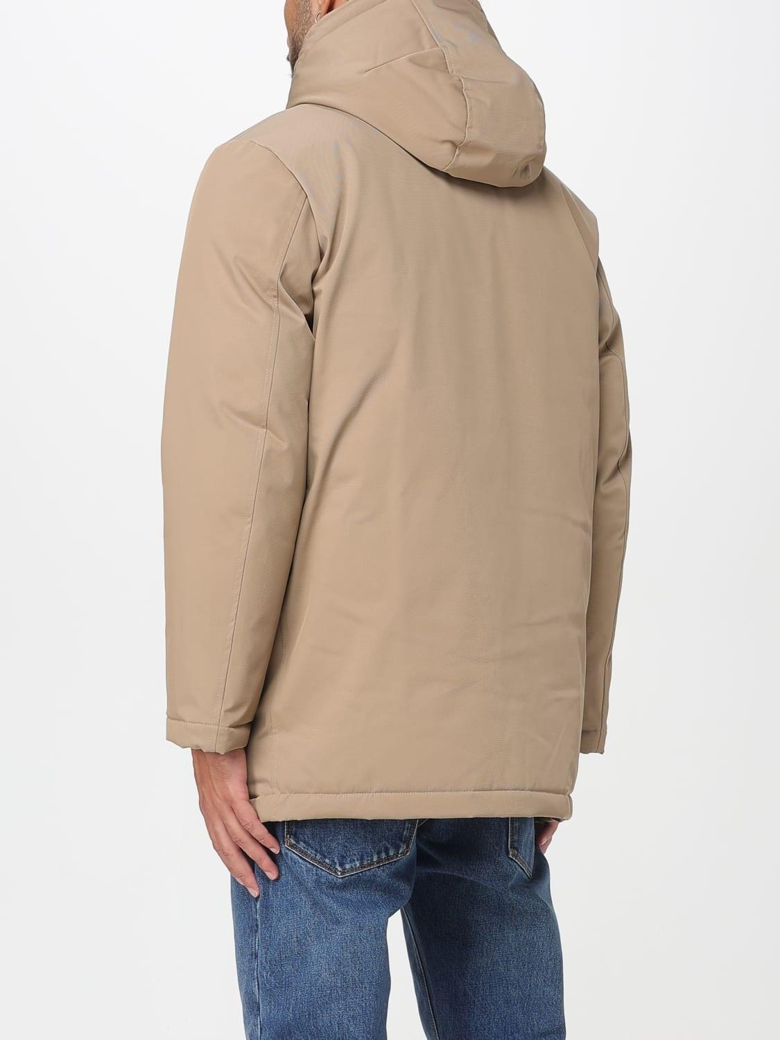 Caban in Gabardine Imbottito in Piuma<BR/> NAM36510130XLB C008 FAY 