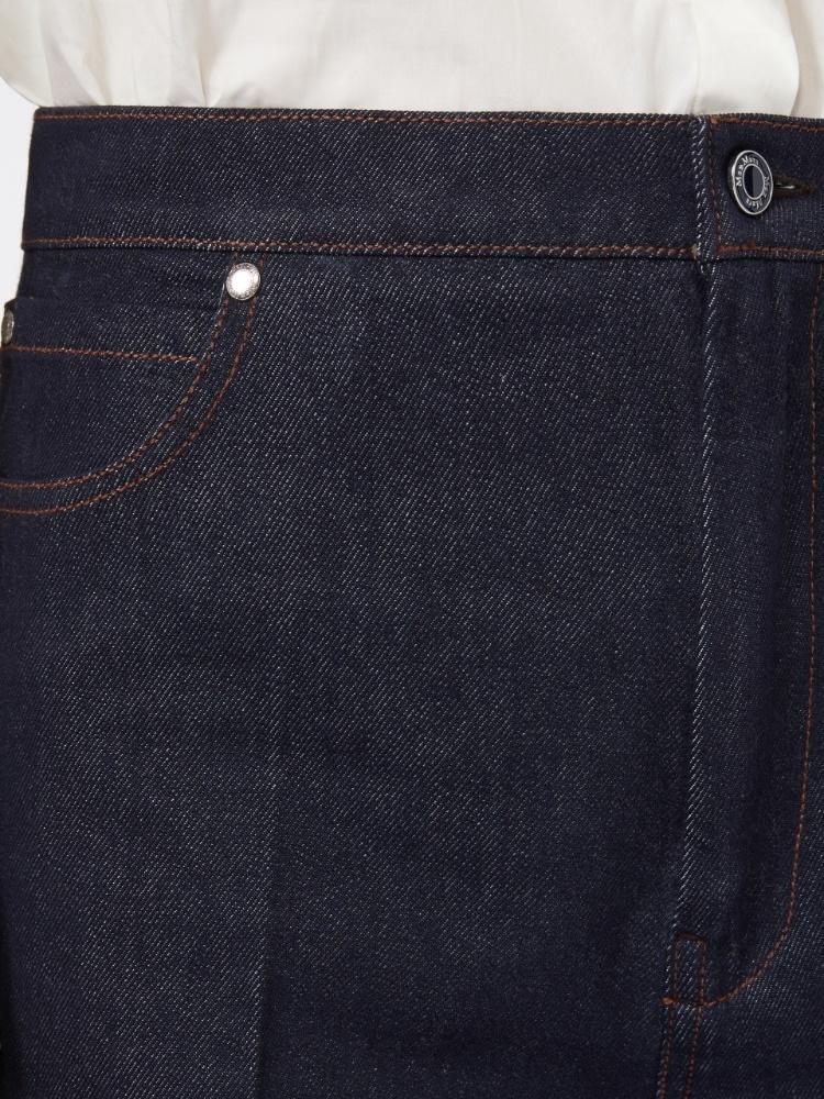 Pantalone in denim di puro cotone CARMINE 001 MAX MARA 