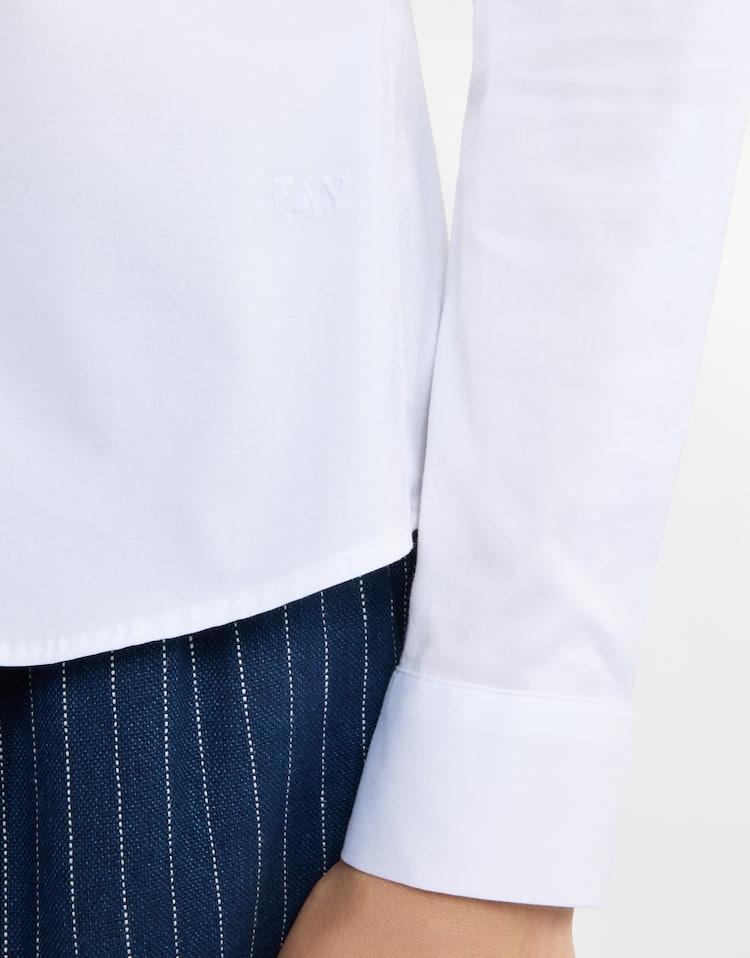 Camicia donna  in cotone Stretch NCWA150565SORM B001 FAY 