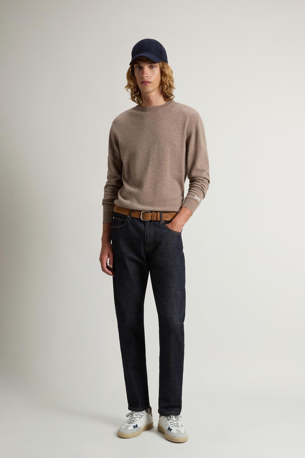 Maglione girocollo in pura lana d'agnello<BR/> CFWOKN0278MRUF0469 7417 WOOLRICH 