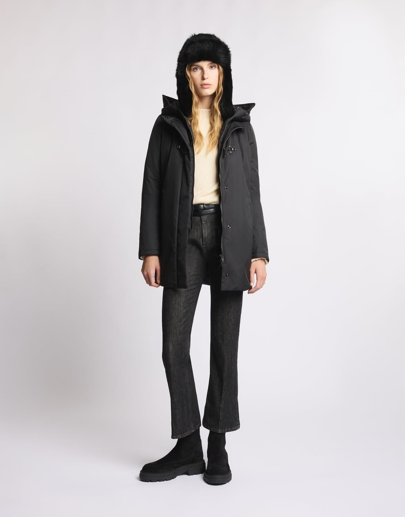 Toggle Coat in Gabardine Tecnico NAW59513830ZXE B999 FAY 