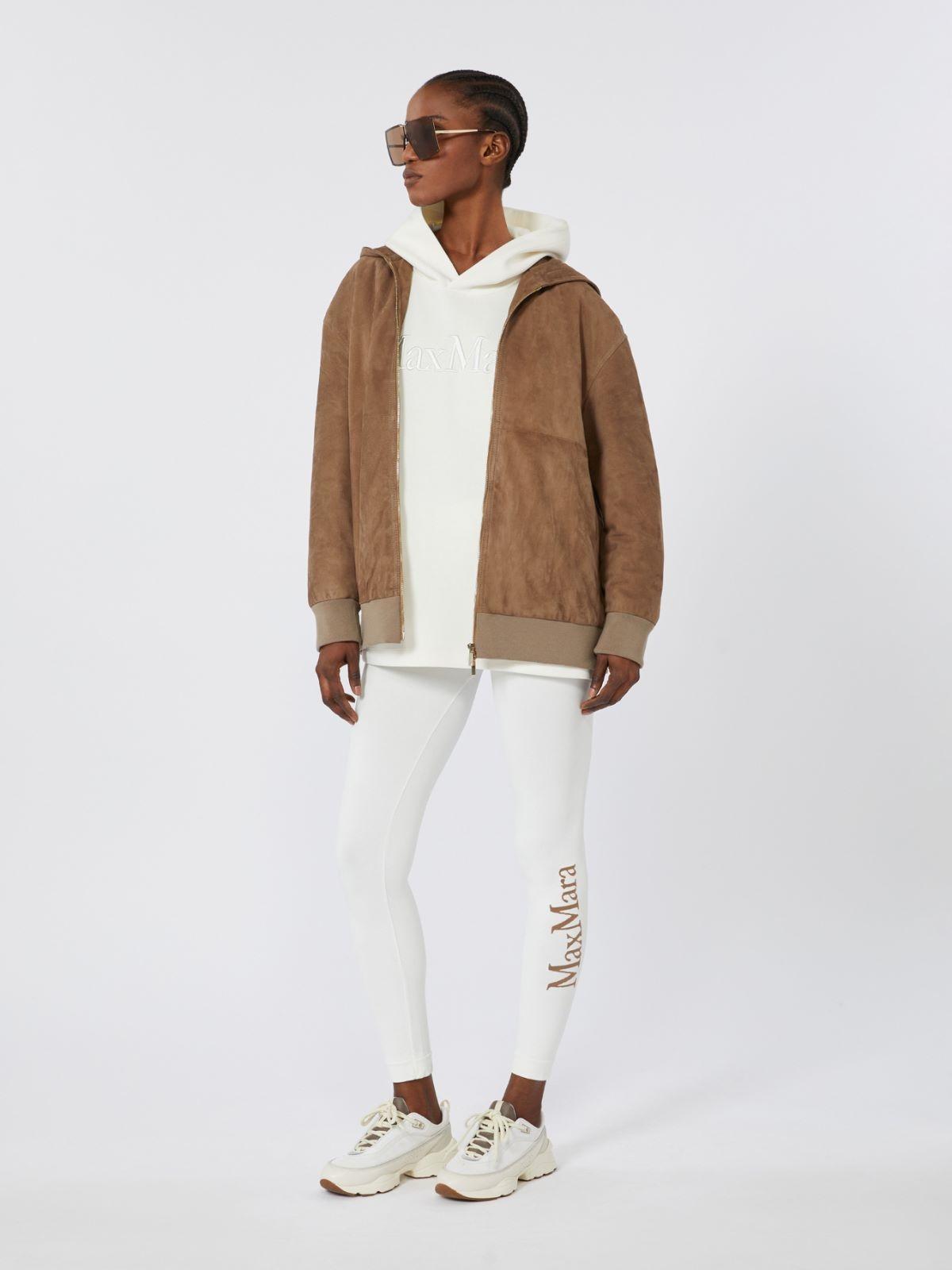 Giacca con cappuccio in suede ZENO 002 S MAX MARA 