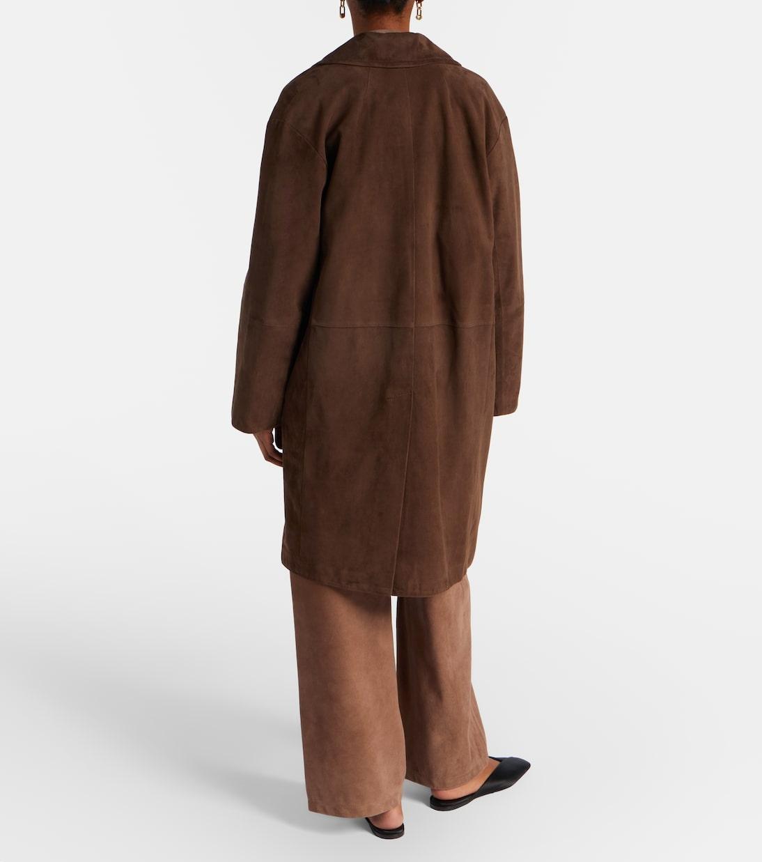 SMMFULMINE<BR/>Pantaloni Fulmine in suede a gamba larga SMMFULMINE 002 S MAX MARA 