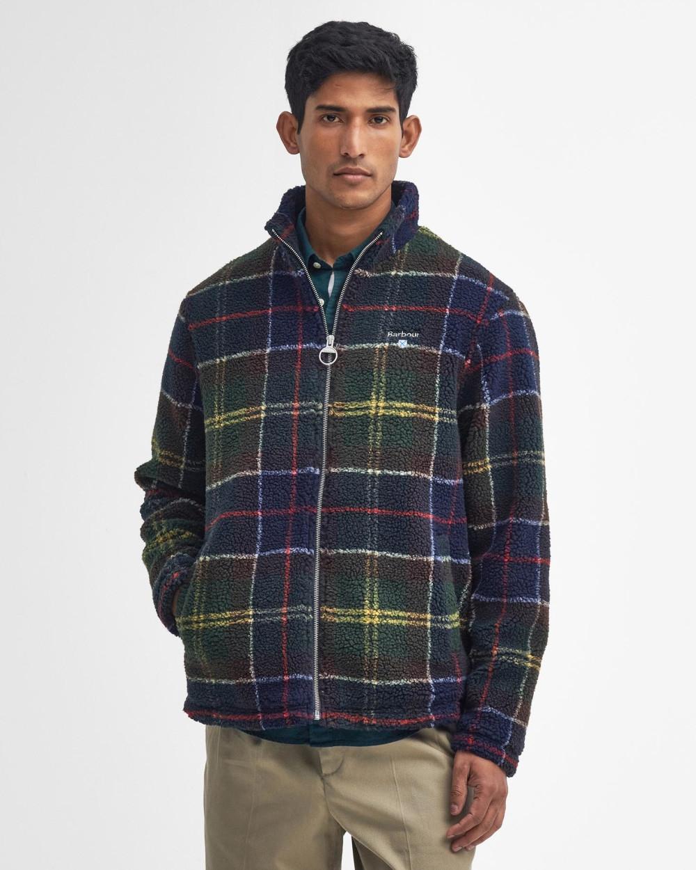 Pile sherpa con motivo tartan in tessuto tecnico MFL0187 TN11 BARBOUR 