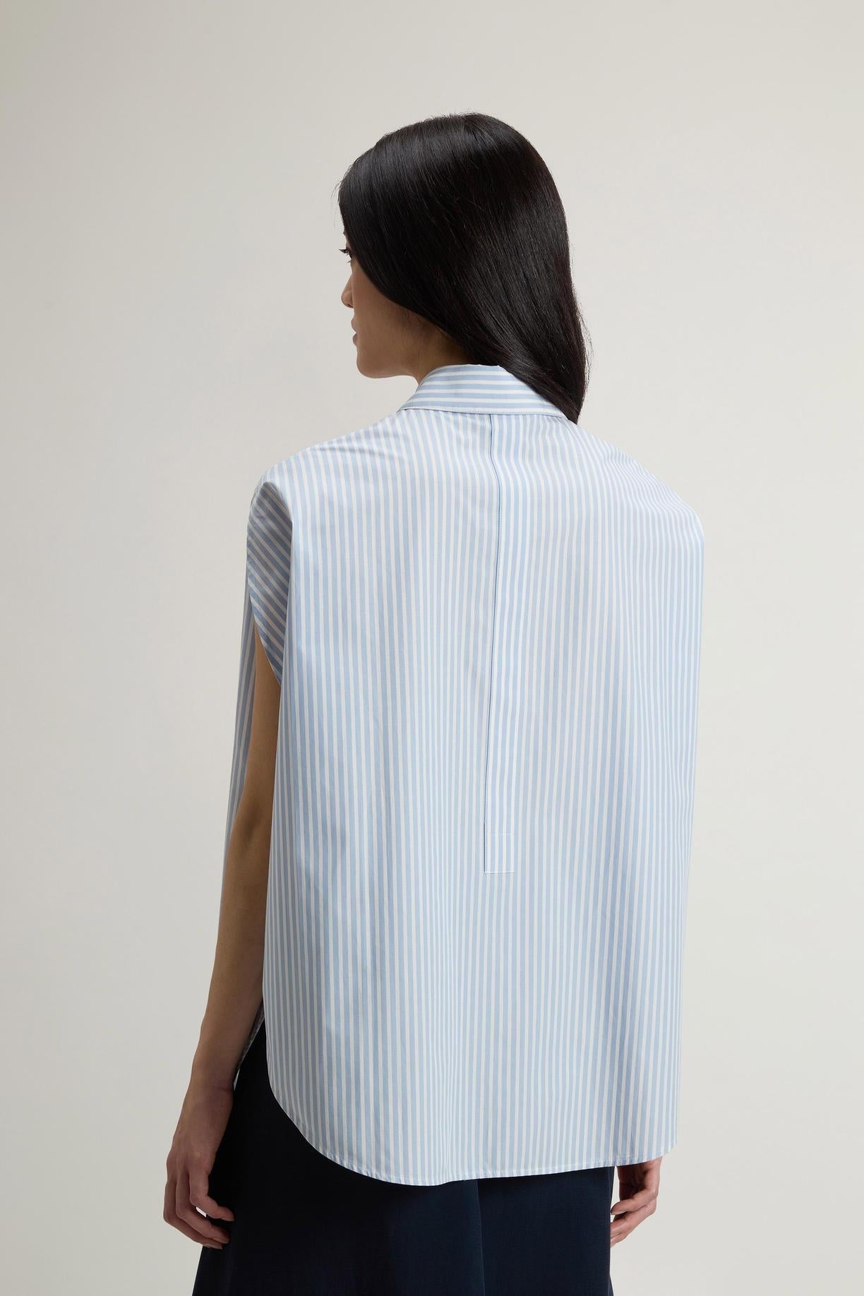 Blusa in popeline di puro cotone a righe<BR/> CFWWSI2021FRUT5378 31199 WOOLRICH 
