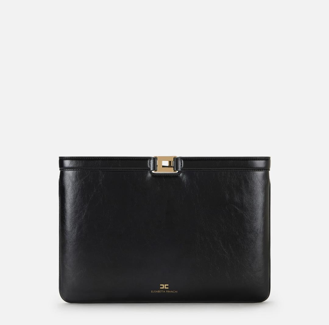 Borsa a busta effetto naplak BS18A61E2 110 ELISABETTA FRANCHI 