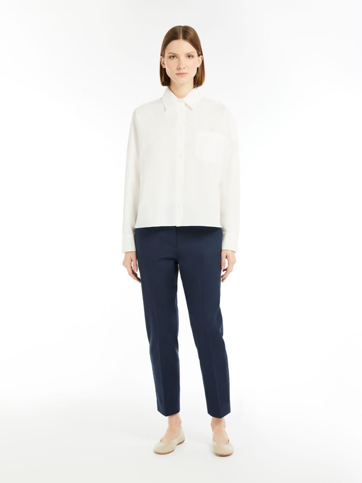Pantalone donna a sigaretta in cotone stretch VITE 029 WEEKEND 