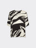 Blusa stampata in twill di viscosa