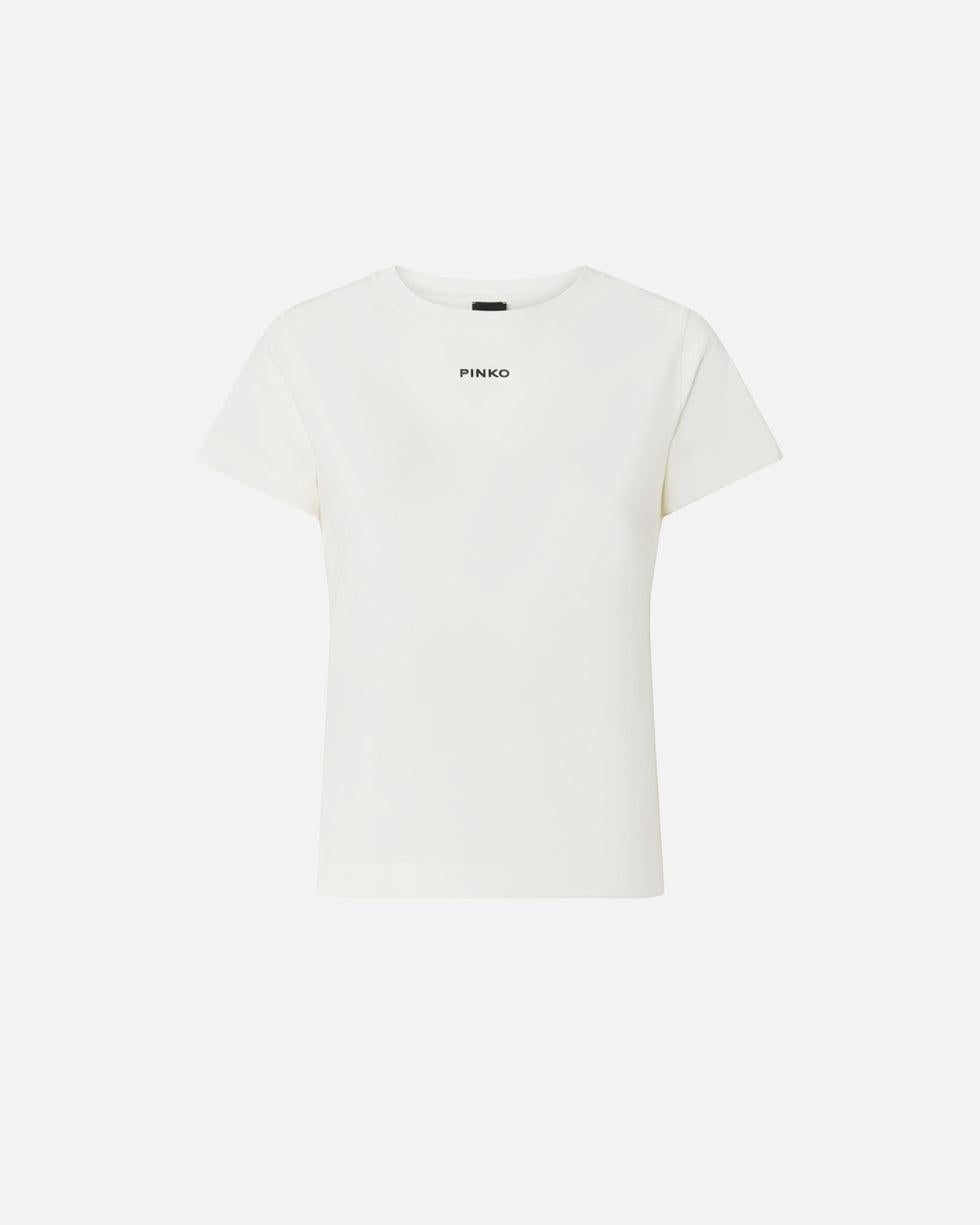 T-shirt con logo PINKO<BR/> 100373A34F Z05 PINKO 
