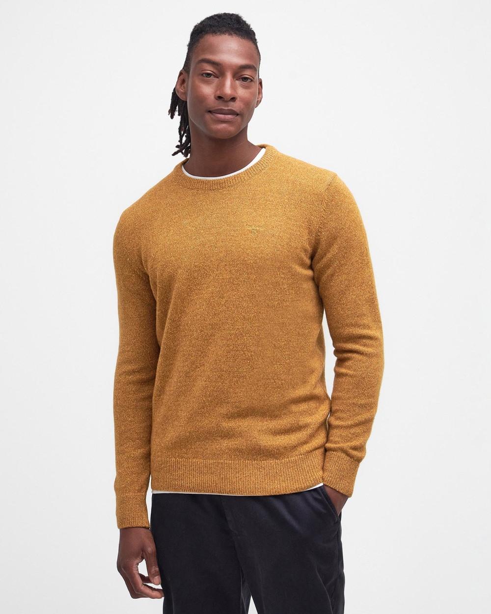 Maglia in pura lana Essential Tisbury MKN0844 OR33 BARBOUR 