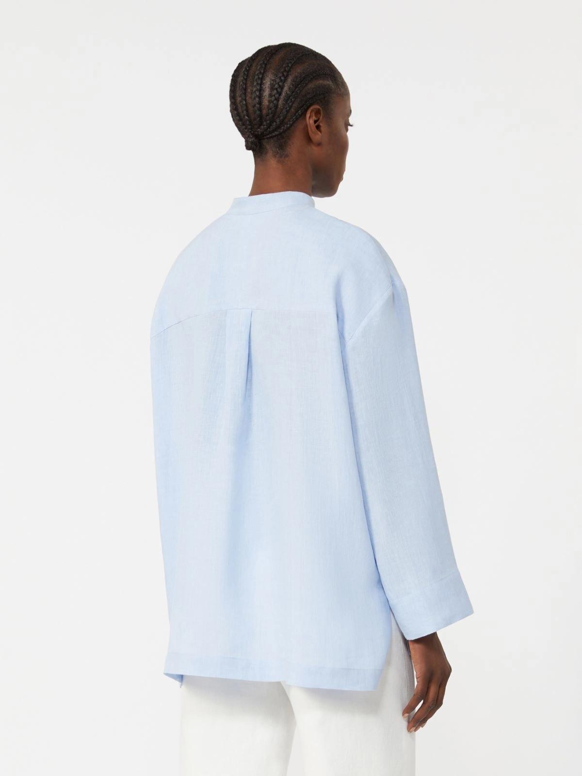 Camicia in puro lino - Bianco ottico<BR/> SMMCANTICO 011 S MAX MARA 2 