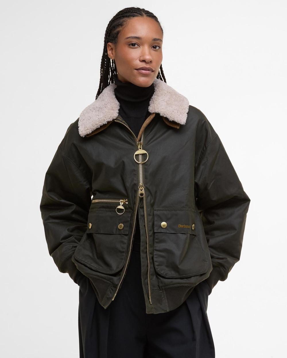 Bomber in cotone cerato Maxine LWX1488 OL99 BARBOUR 