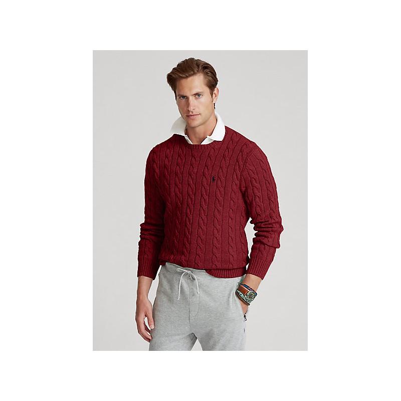 Maglia uomo in cotone motivo a trecce