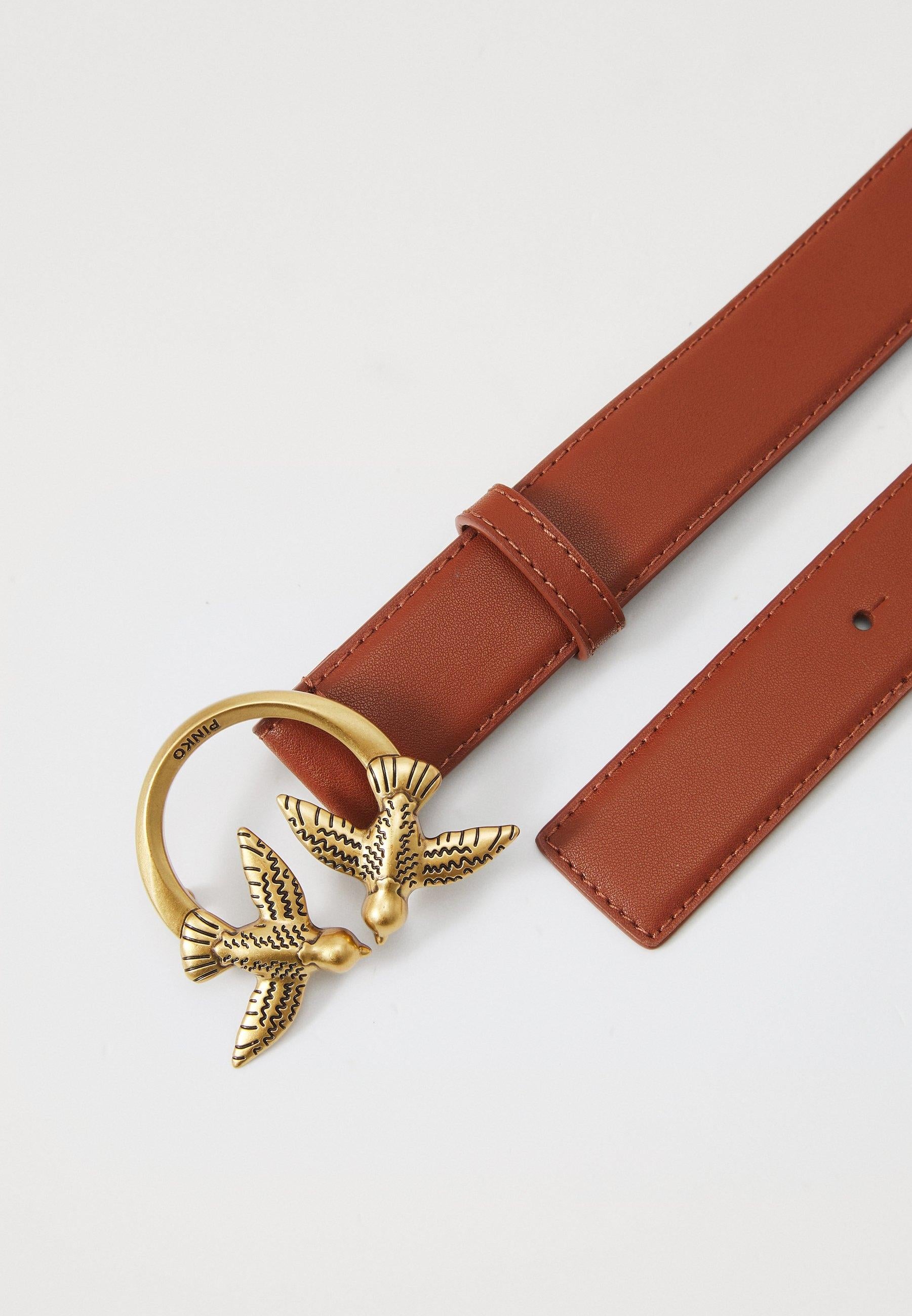 Cintura alta Love Birds in pelle 4cm 100120A0F1 L17Q PINKO 