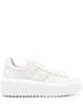 Hogan scarpe h-stripes bianco donna in pelle