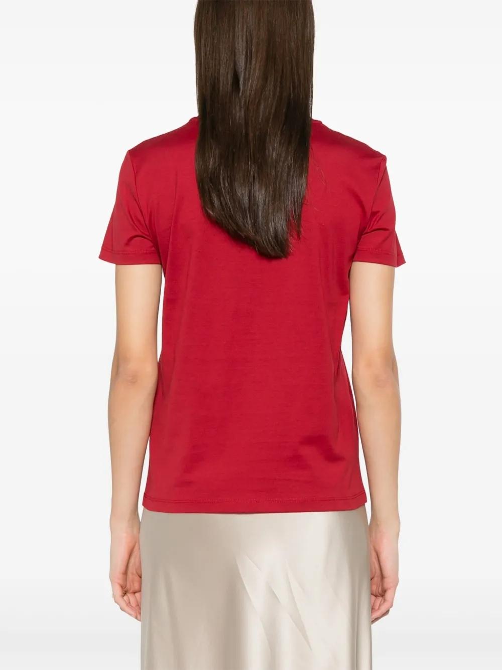 T-shirt in jersey con taschino ricamato<BR/> NUNZIO 005 MAX MARA 